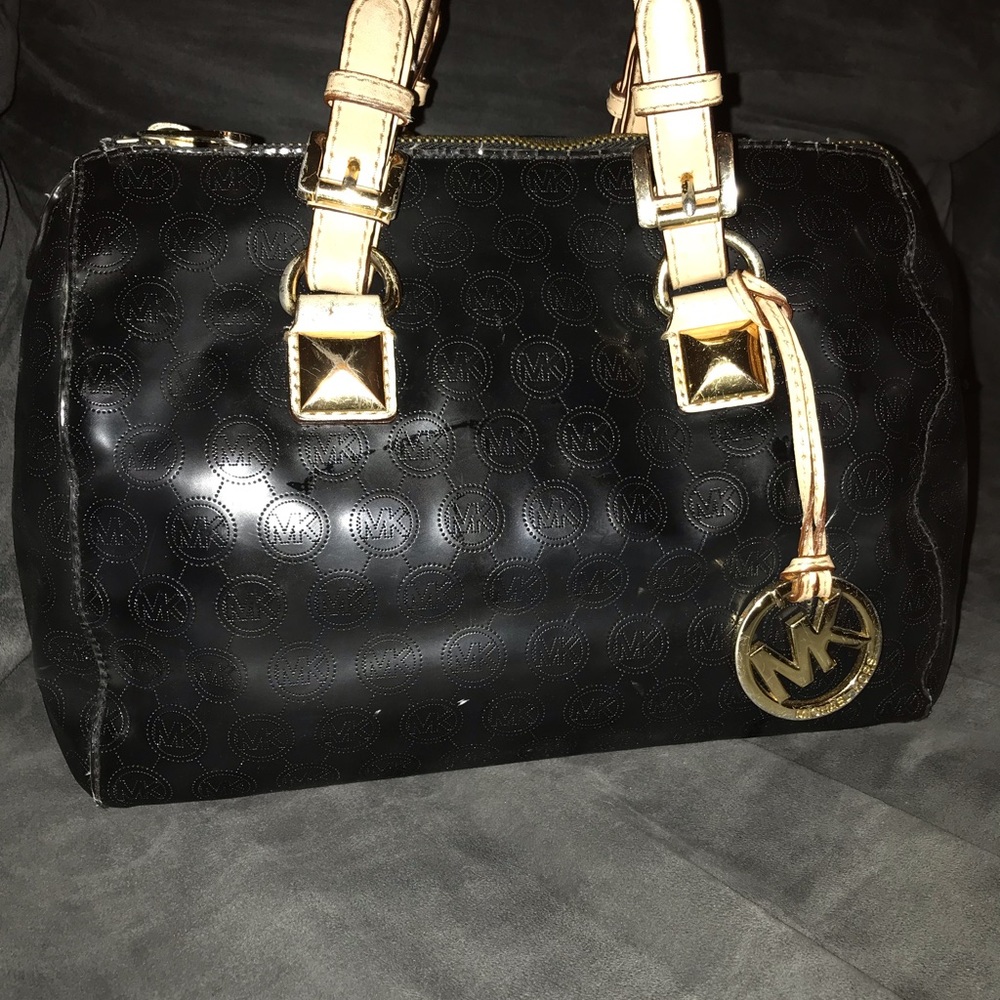 Micheal Kors bag black patent leather
